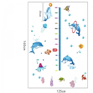 Sticker copii masurator inaltime - Joaca cu delfinii - Grafic de crestere [5]