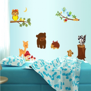 Autocolant de perete camere copii - Animalele padurii [4]