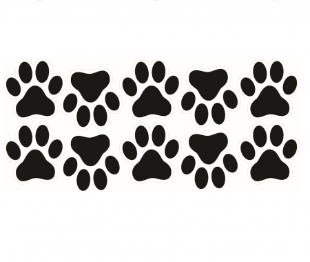 Stickere Decorative - Sticker de Podea - Cale Acces - Urme Labute - 15x15 cm - set 10 buc