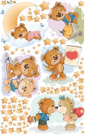 Sticker pentru copii - Ursuleti [3]