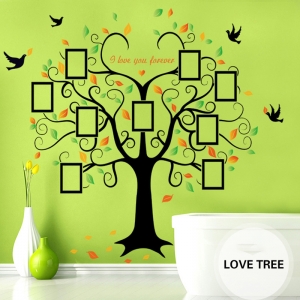 Sticker decorativ - Copacul iubirii cu rame foto [3]