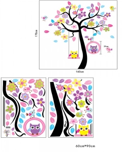 Sticker decorativ copii - Bufnite in leagan [5]