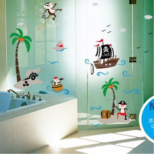 Sticker decorativ pentru baieti - Piratii naufragiati [5]