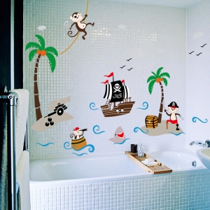 Sticker decorativ pentru baieti - Piratii naufragiati [4]