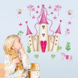 Sticker decorativ pentru fete- Castelul din poveste [1]