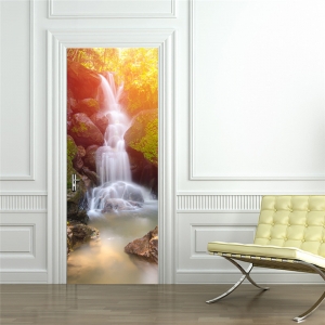 Sticker decorativ pentru usi - Cascada - 2 folii de 38,5x200 cm [0]
