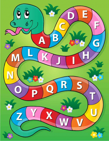 Stickere Educative - Litere, Numere, Tabla De Scris - Sticker educativ - Alfabet - 60x85 cm