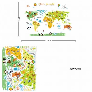 Sticker educativ - Harta animata a lumii pentru copii [3]