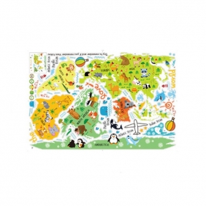 Sticker educativ - Harta animata a lumii pentru copii [5]