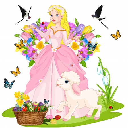 Stickere Decorative - Sticker educativ - Zana Primavara - 125x125 cm