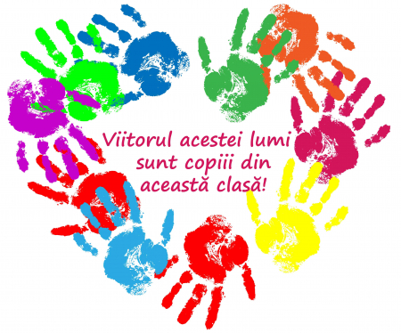 Stickere Educative - Litere, Numere, Tabla De Scris - Sticker Inima din Amprente Colorate