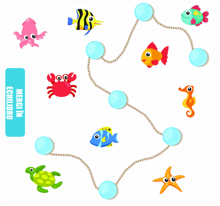 Stickere Decorative - Sticker Podea - Mergi in echilibru