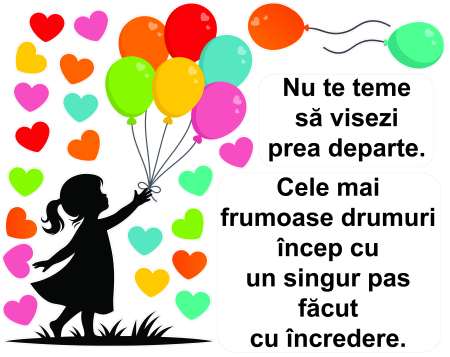 Stickere Trenulete, Masini, Avioane, Baloane Si Barcute - Sticker Nu te teme să visezi prea departe, 126X100