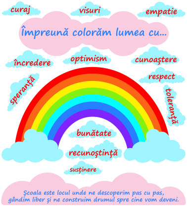 Stickere Decorative - Sticker Impreuna coloram lumea, 126X133