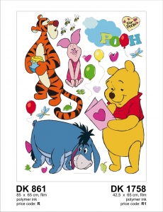 Sticker Winnie the Pooh si Prietenii - 65x85cm - DK861 [1]