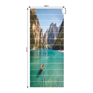 Sticker scara interioara - In barca pe lac - 13 folii de 18x100 cm [4]