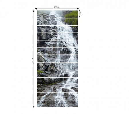 Sticker scari - Cascada pe stanca - 13 trepte de 18x100 cm [3]
