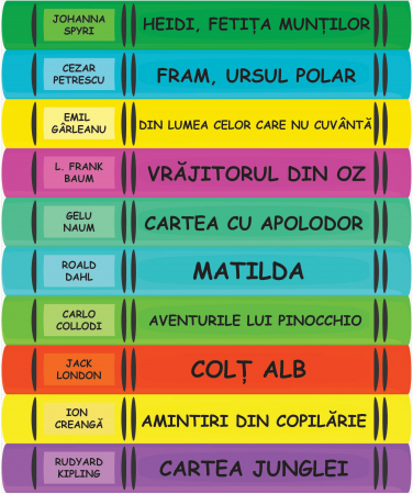 Sticker Scari - Carti - 10 folii de 15x125 cm [1]