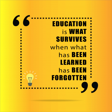 Stickere Decorative - Sticker scoli, Education Quote - 125x125 cm