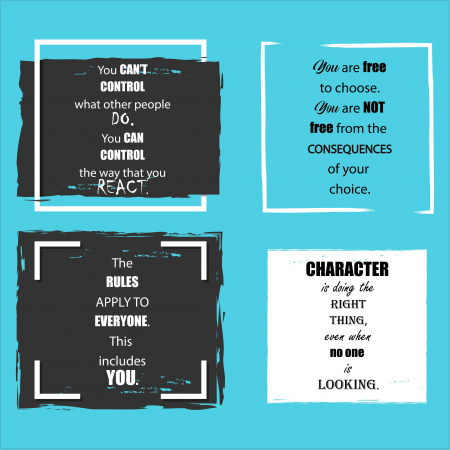 Stickere Decorative - Sticker scoli, Quotes - 125x125 cm