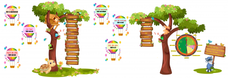 Stickere Decorative - Autocolant Plansa Timpului