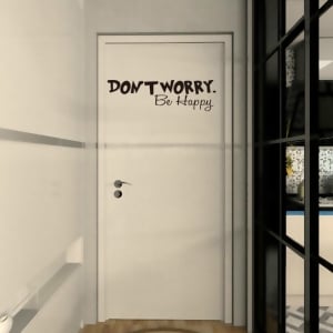 Stickere citate motivationale - Don't worry, be happy [2]