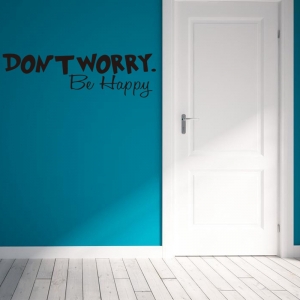 Stickere citate motivationale - Don't worry, be happy [3]