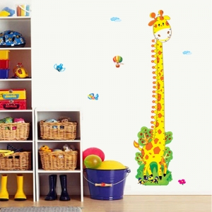 Stickere copii - Grafic de crestere girafa vesela - masurator inaltime [0]