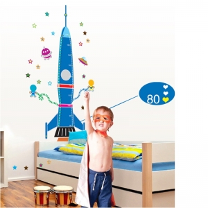 Stickere copii - Grafic de crestere Racheta spatiala - masurator inaltime [1]