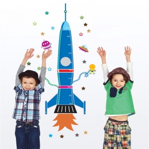 Stickere copii - Grafic de crestere Racheta spatiala - masurator inaltime [0]