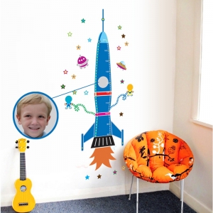 Stickere copii - Grafic de crestere Racheta spatiala - masurator inaltime [2]