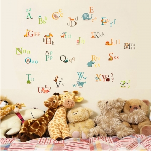 Stickere decorative copii - litere si animale - litere animate  [1]