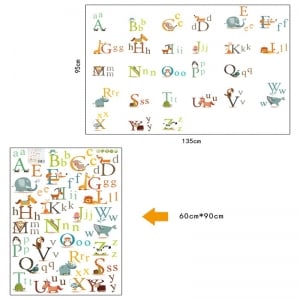 Stickere decorative copii - litere si animale - litere animate  [2]
