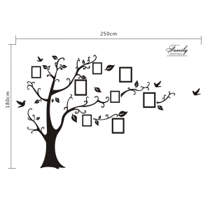 Stickere living - Copac cu rame foto si text [2]
