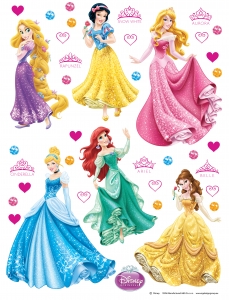 Stickere Decorative - Sticker Printese Disney - 65x85cm - DK1706