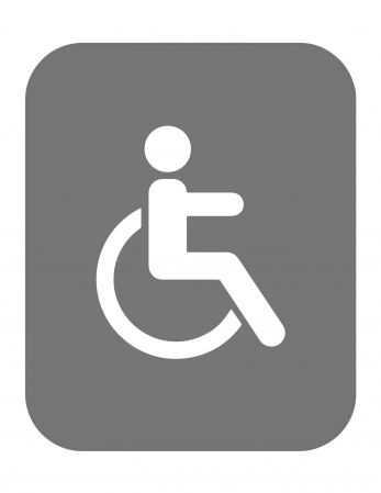 Stickere Decorative - Stickere Semn Persoane cu Dizabilitati - 18x23 cm