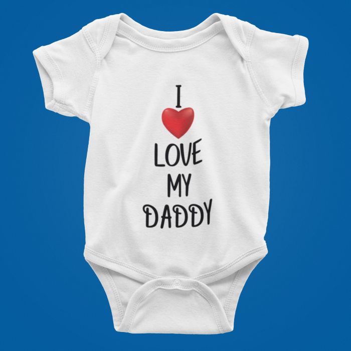Body personalizat cu mesajul - I love my mamy / daddy [2]