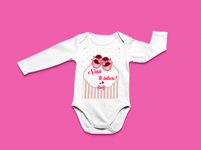 Body personalizat cu mesaj Nasii Te Iubesc [4]