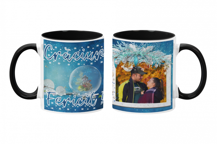 Cana personalizata cu poza si mesaj - Craciun Fericit! 2 [2]