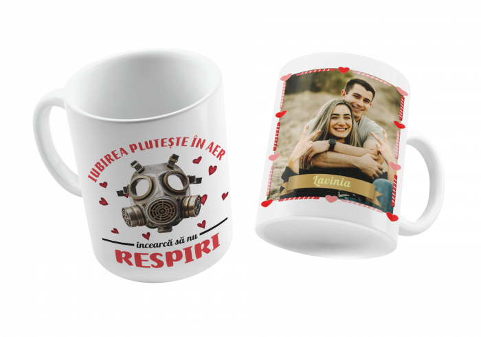 Cana personalizată IUBIREA PLUTESTE IN AER [3]
