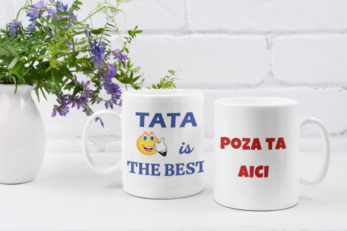 Cana personalizata - Tata is The Best [2]