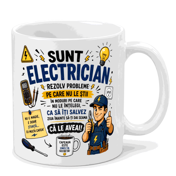 Cana personalizata - SUNT ELECTRICIAN [3]