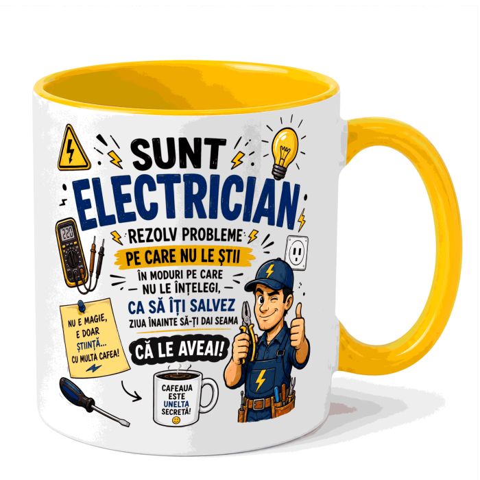Cana personalizata - SUNT ELECTRICIAN [4]