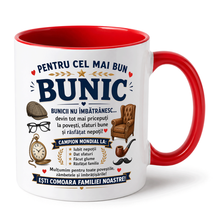 Cana personalizata - CEL MAI BUN BUNIC - model 2 [7]