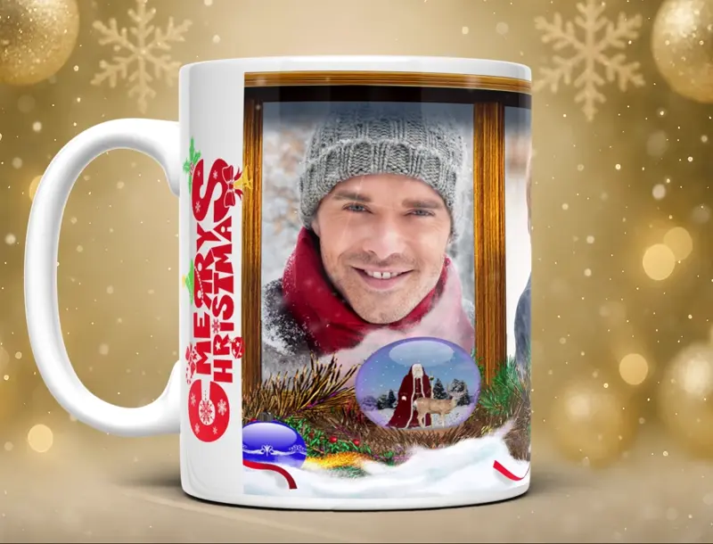 Cana rosie personalizata Sarbatori Fericite 2022 [1]