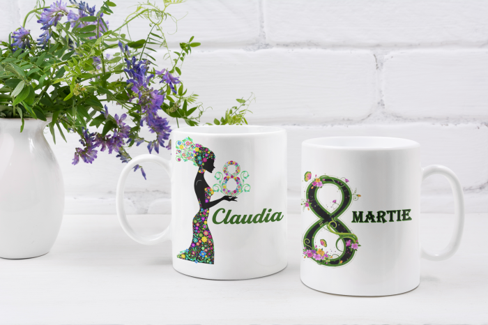 Cană personalizată cu mesaj - 8 MARTIE (Zână) [3]