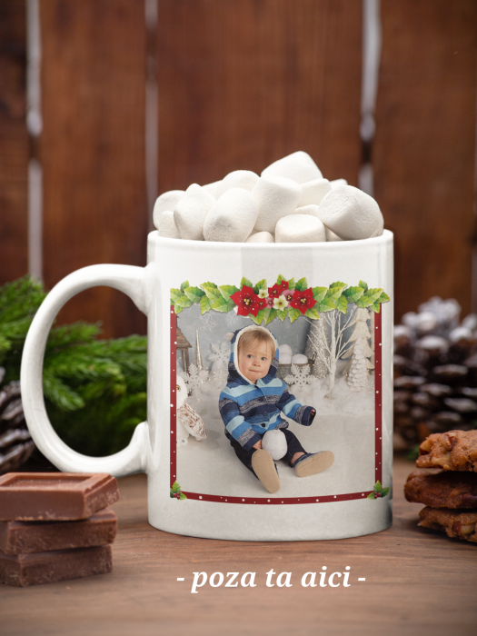 Cana personalizata  cu nume si poza - CRACIUN FERICIT model 5 [2]