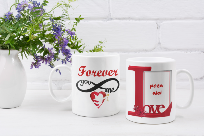 Cana “Forever Love” – personalizabilă cu poză [2]