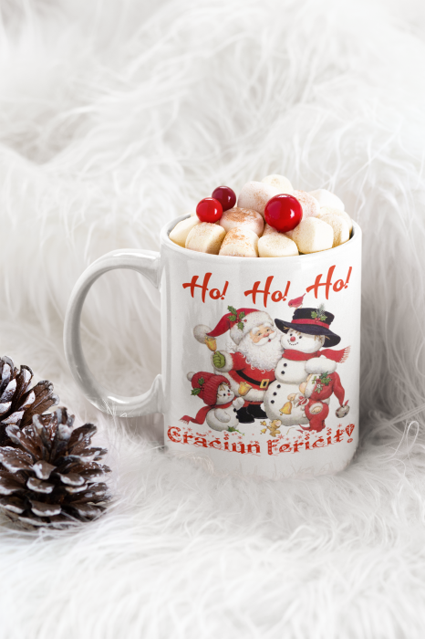Cana personalizata cu poza - Craciun Fericit - Ho, Ho, Ho [3]