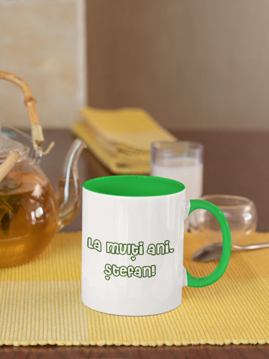 Cana personalizata cu poza si mesaj - La multi ani, Stefan/Stefania! [4]